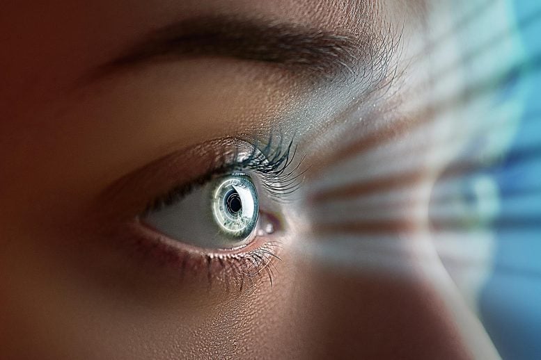 Bionic Vision Woman Eyes