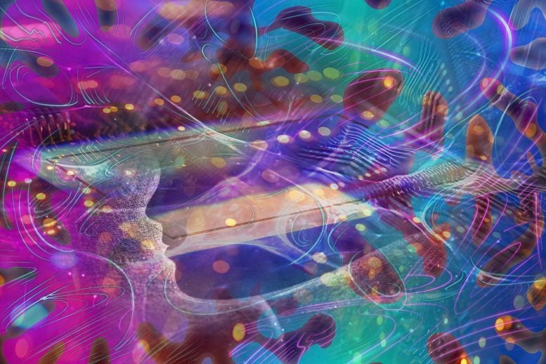 Artist’s Interpretation of New Optical Processor for an Edge Device