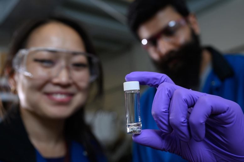 Vial of Liquid Molten Sodium Metal