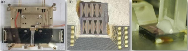 Packaged Eight Channel AOSP Chip With Electrical and Optical Interfaces