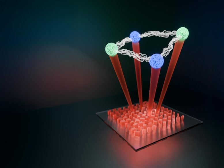 Metasurface Quantum Graphs