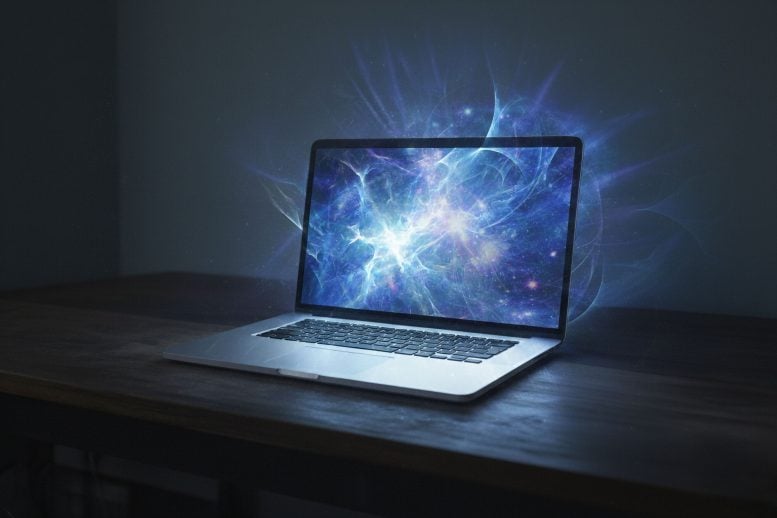 Laptop Simulation Universe