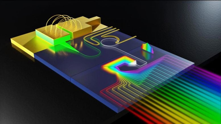 Diffractive Element High Power Microcomb Separating Comb Lines