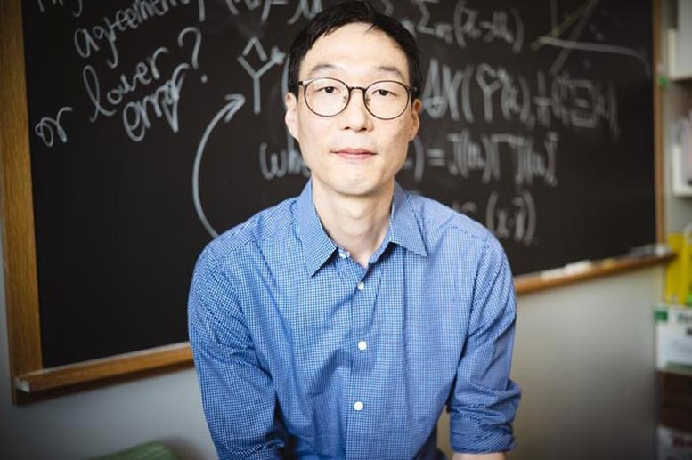 Taeho Kim in His Office