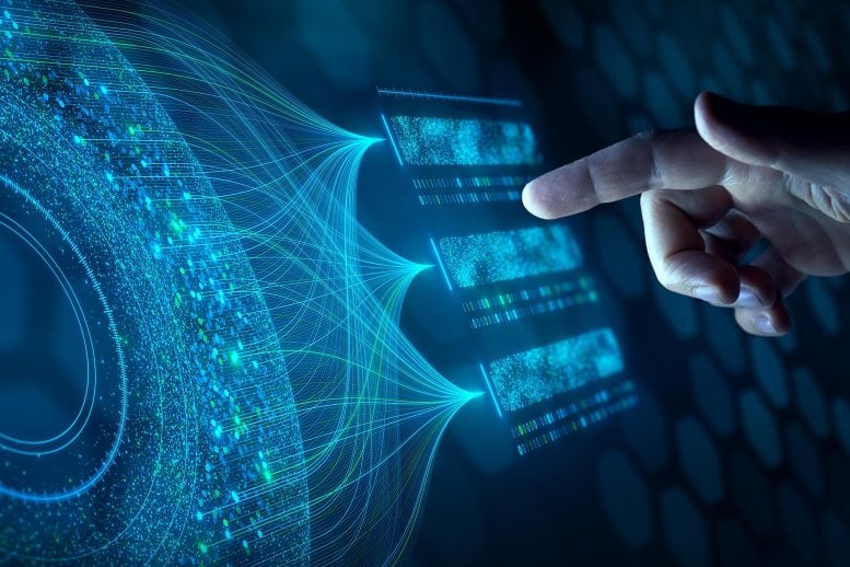 AI Technology Big Data Analysis Finger Pointing