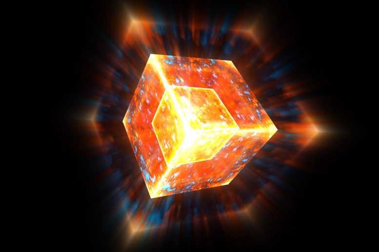 Mystery Power Cube Energy Concept Illustration
