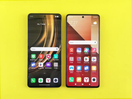 Comparing Nothing Phone 2 vs Fairphone 5 for Sustainable Tech Modern smartphones arranged showing different designs and transparent elements