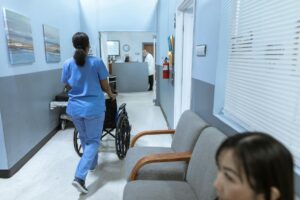 Why Healthcare AI Startups Are Focusing on Rural Hospital Markets Empty hospital hallway with medical equipment, representing rural healthcare facilities
