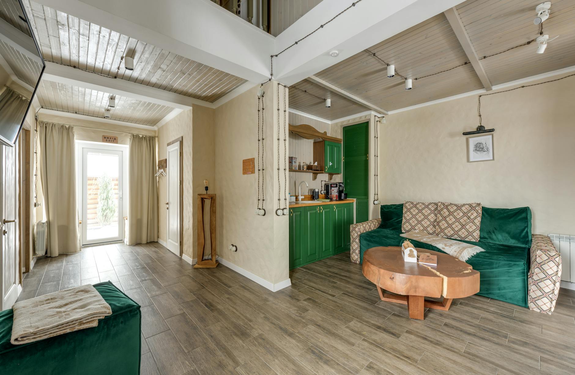 Bright modern home interior with minimalist furniture and natural lighting