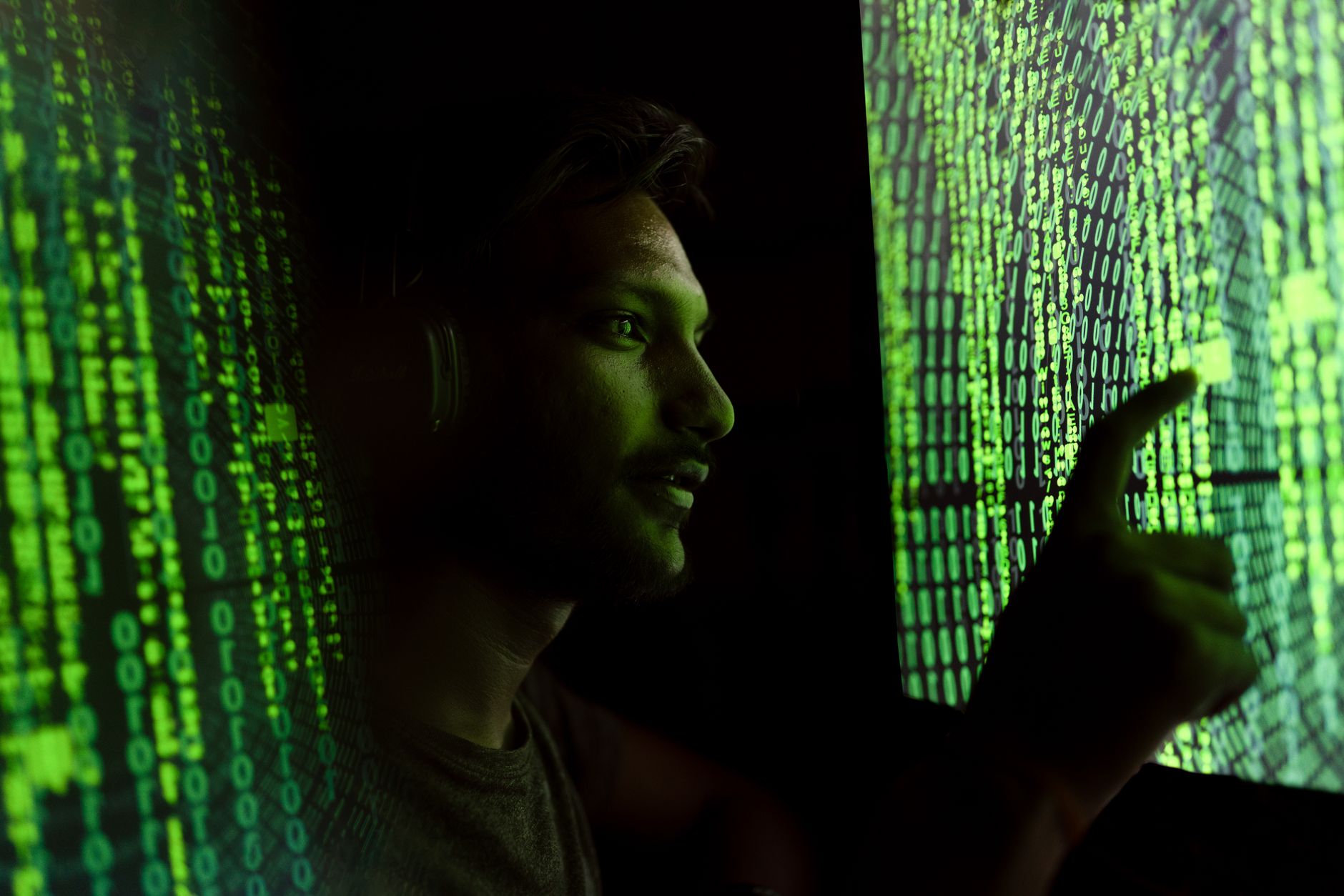 Digital cybersecurity concept representing fraud detection technology