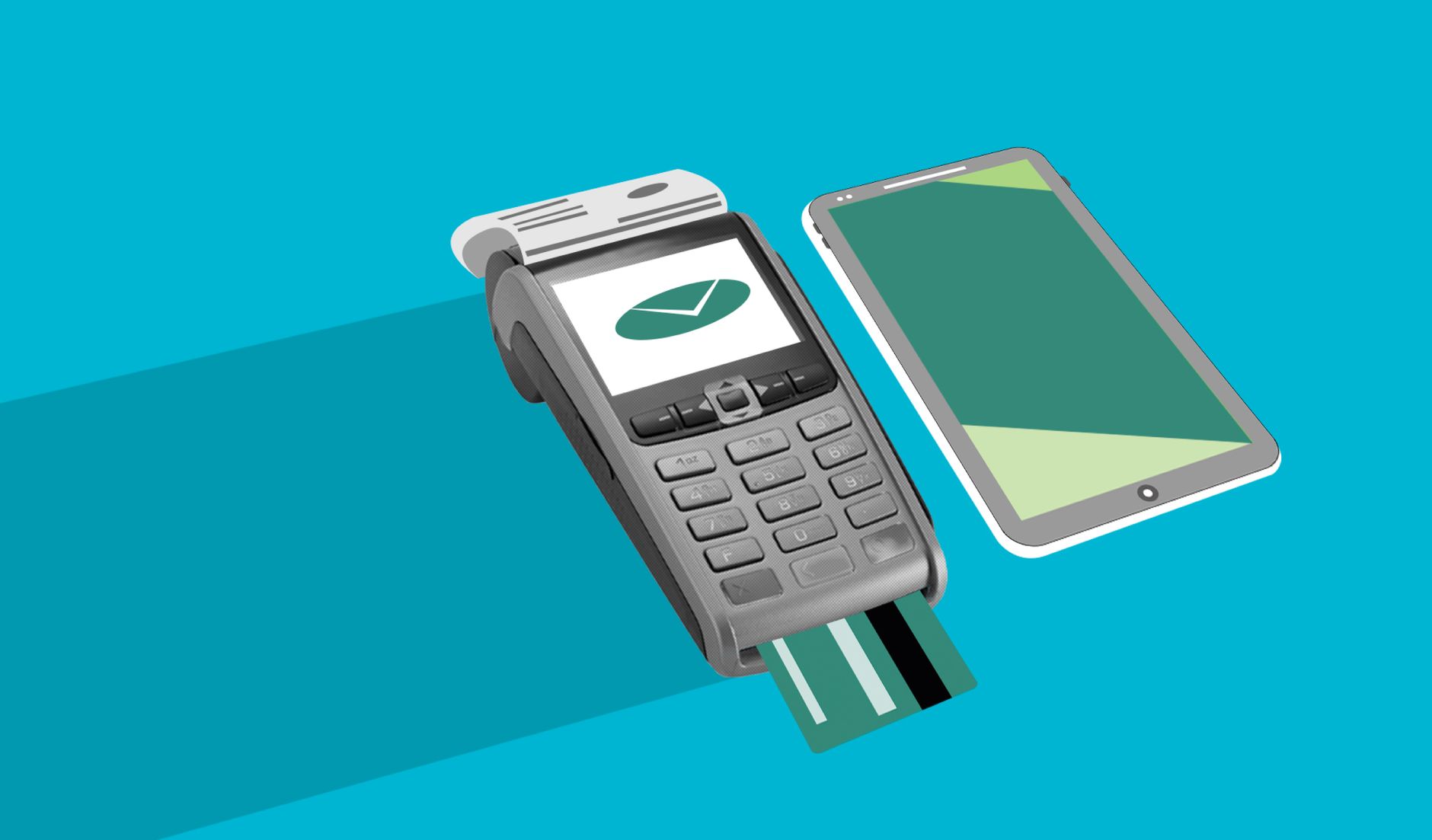 Fintech payment interface showing transaction monitoring on a screen