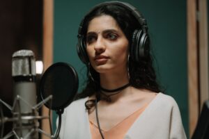 Eleven Labs’ Voice API Is Squeezing WellSaid Labs’ Enterprise Base Professional voice recording studio with microphone and audio equipment