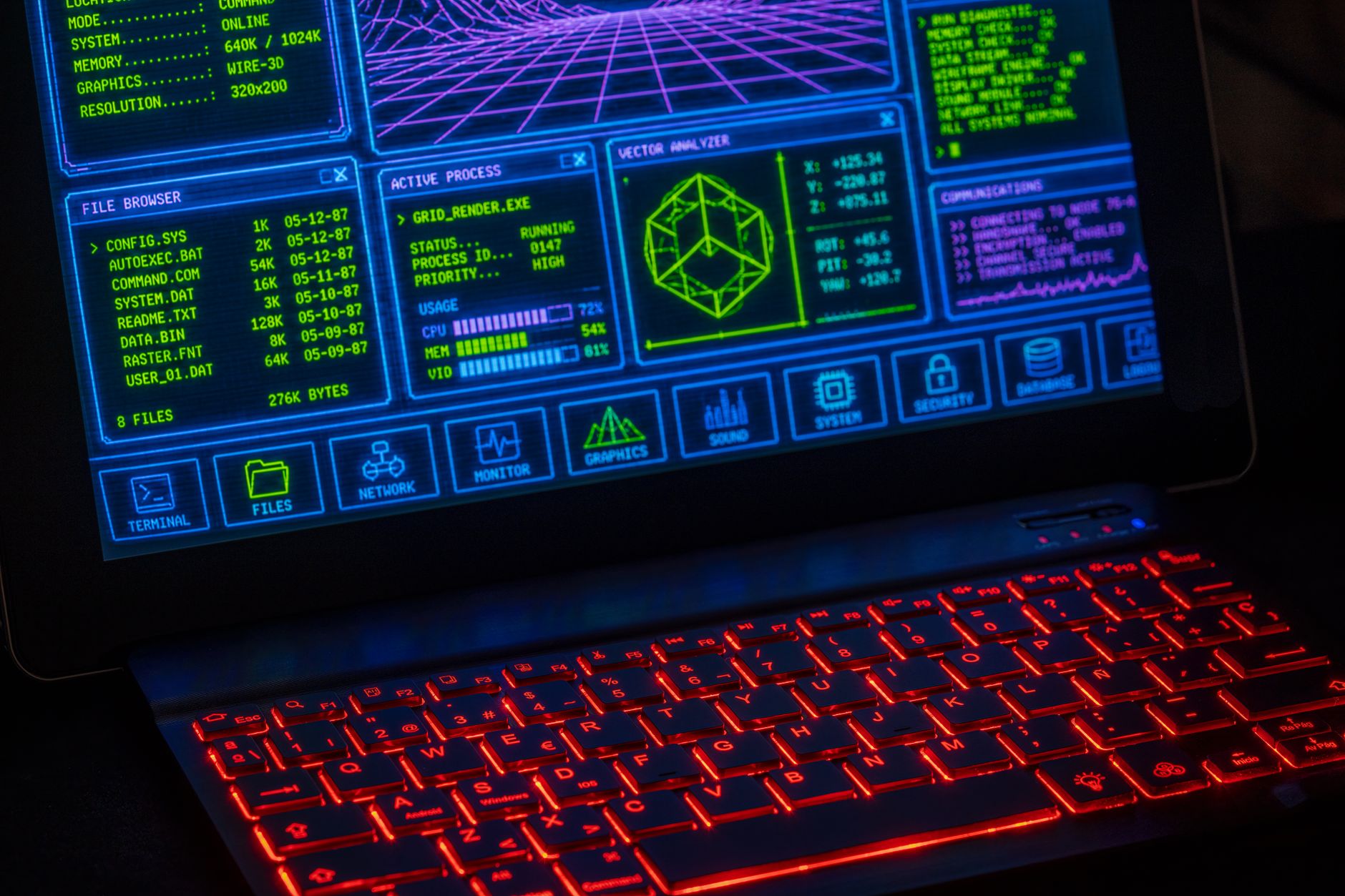 Close-up of a digital database interface displayed on a computer screen