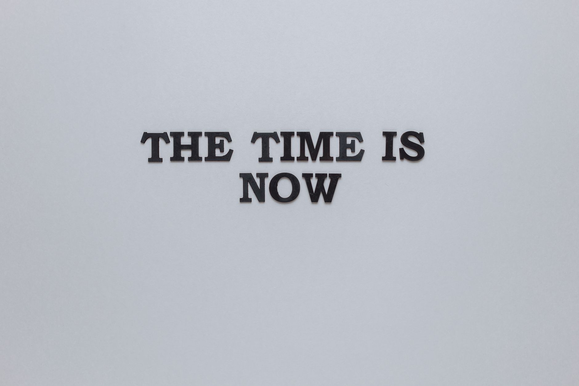 Bold typographic design layout on a poster, representing text-forward visual branding