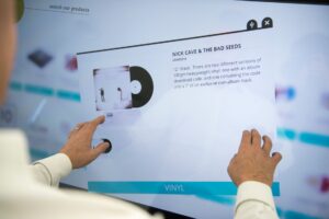 Glean’s Enterprise Search Dominance Is Quietly Slipping to Notion AI Employee using enterprise search interface on a desktop computer in a modern office