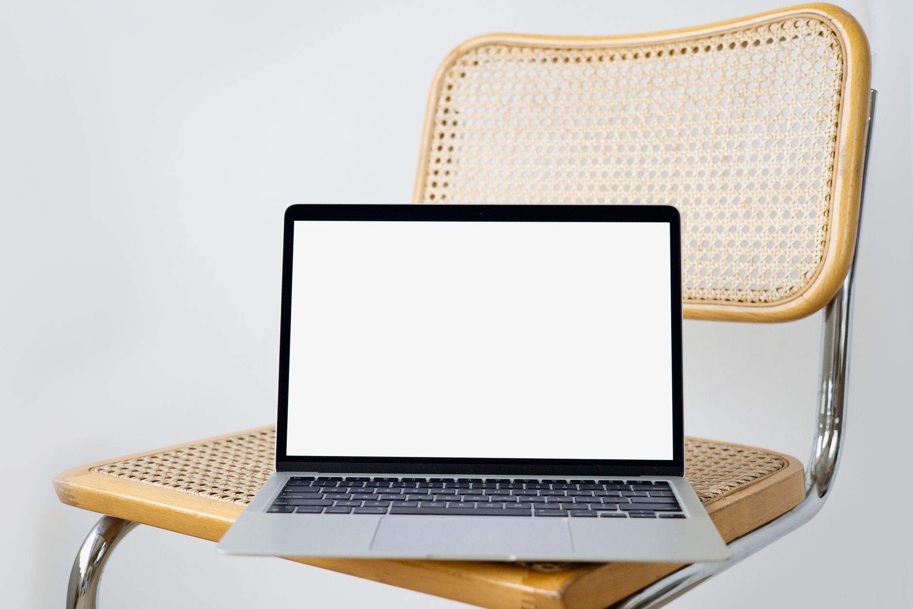 Website design mockup displayed on a computer screen showing layout options