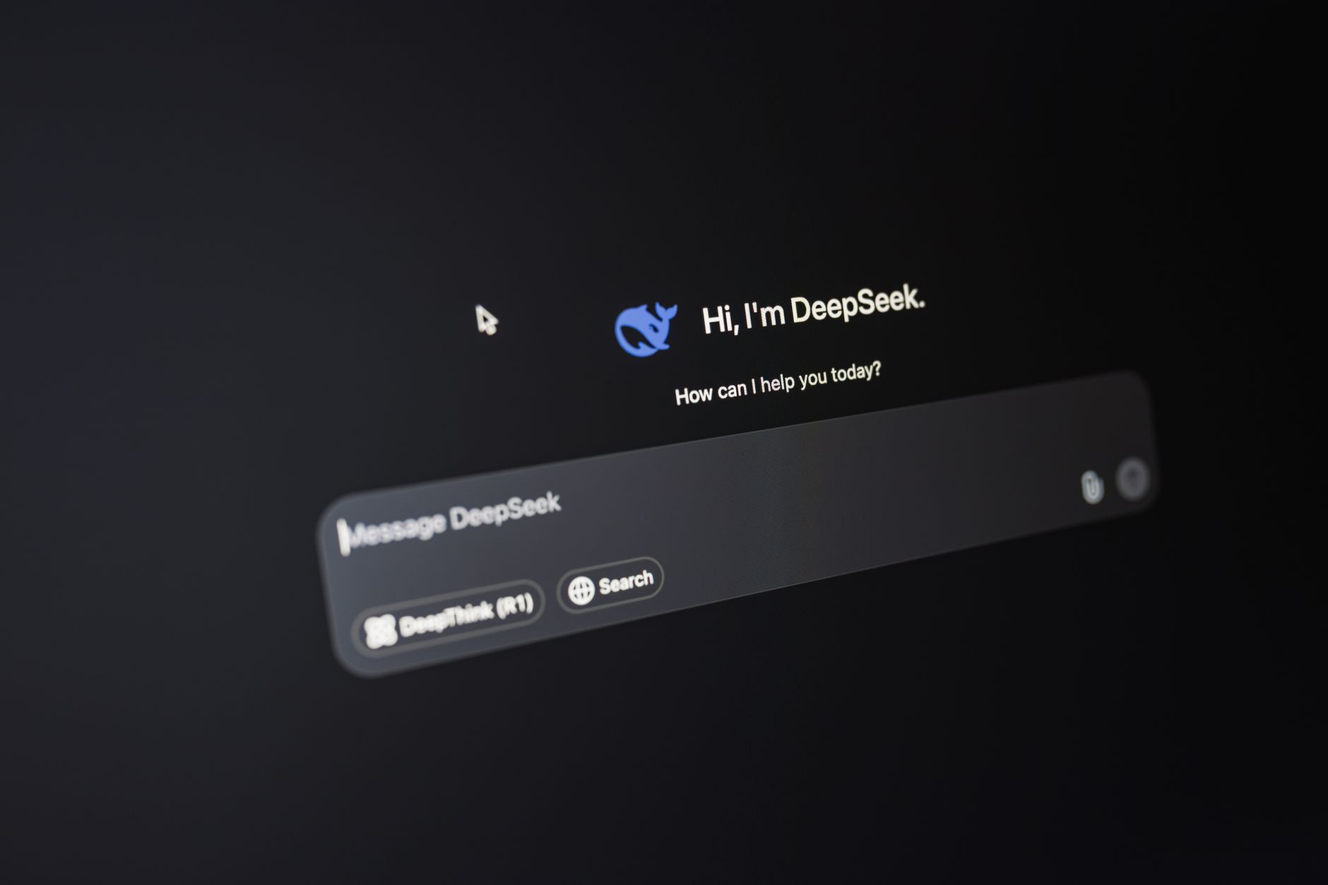 Close-up of a digital conversation interface on a laptop screen